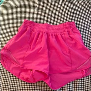 Sonic Pink Lululemon Hotty Hot Shorts
